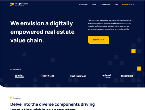 Propchain, website by Petr Bilek